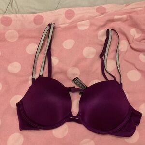 Victoria's Secret Purple Bra with Silver Accents